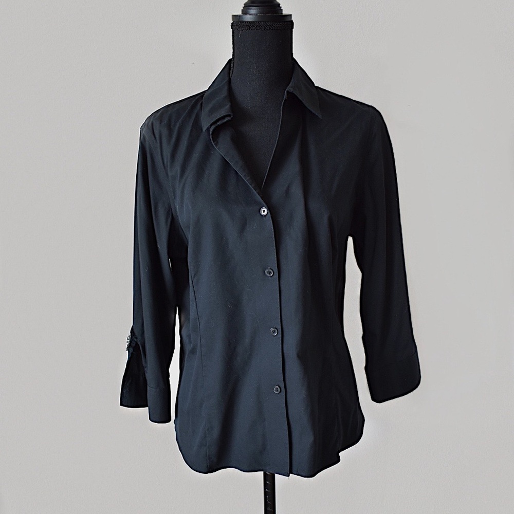 Black button up perfect business attire